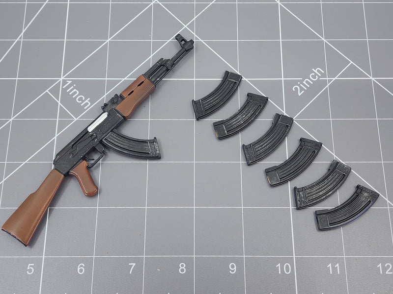 Load image into Gallery viewer, BAM 1/6 Vietnam Ak W/ Extra Clips &amp; Dark Wood
