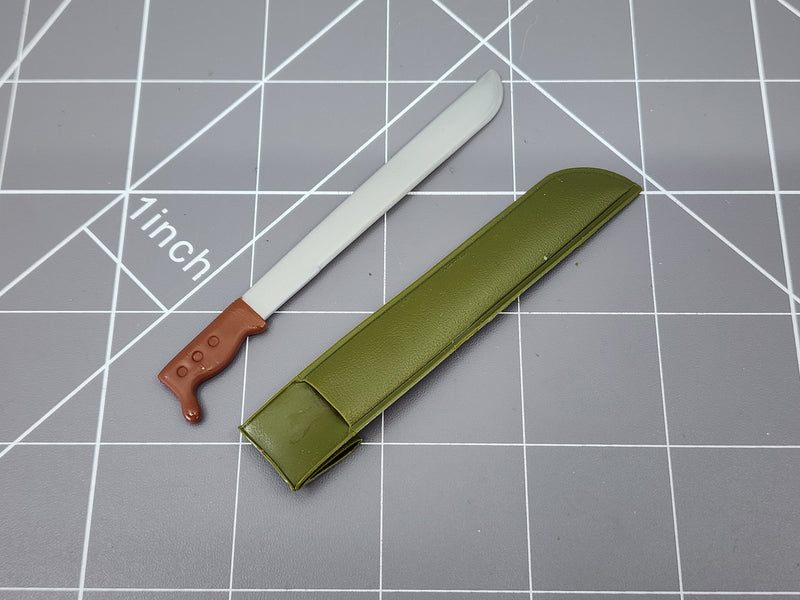 Load image into Gallery viewer, BAM 1/6 Vietnam Machete W/ OD Green Sheath (Soldiers Of The World)
