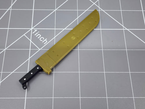 BAM 1/6 Vietnam Machete W/ OD Green Sheath
