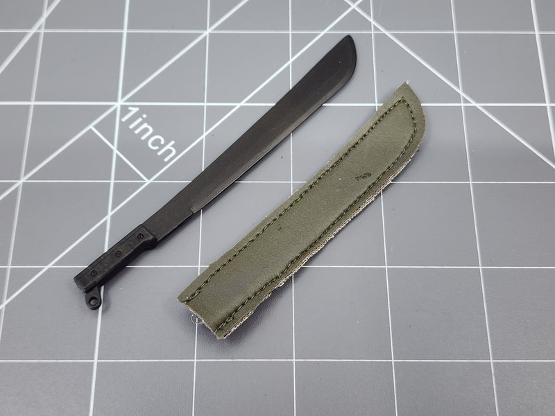 Load image into Gallery viewer, BAM 1/6 Machete W/ OD Green Sheath (21 Century)
