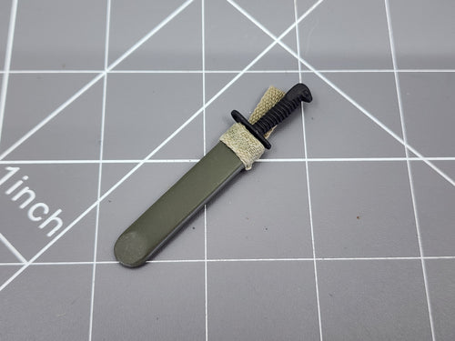 BAM 1/6 WWII Bayonet W/ OD Green Sheath (21 Century)