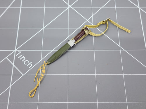 BAM 1/6 WWII Boot Knife W/ OD Green Sheath (Dragon)