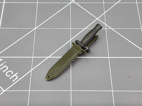 BAM 1/6 Black AK Bayonet W/ OD Green Sheath