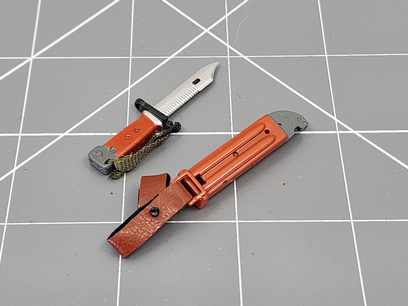 Load image into Gallery viewer, BAM 1/6 Red AK Bayonet W/ Red Sheath
