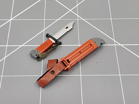 BAM 1/6 Red AK Bayonet W/ Red Sheath