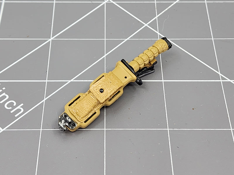 Load image into Gallery viewer, BAM 1/6 Coyote Tan Modern K-Bar Bayonet &amp; Sheath (Dragon)

