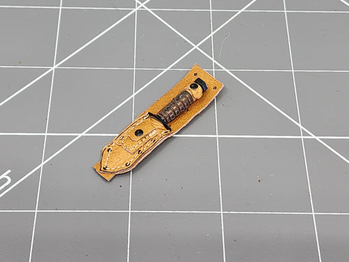 BAM 1/6 Vietnam K-Bar Knife & Sheath (Toy Soldier)