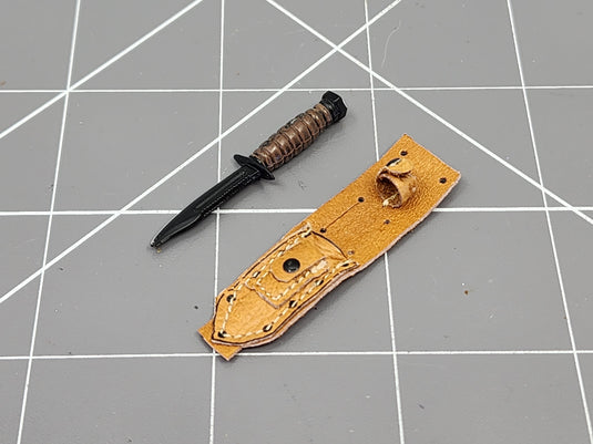 BAM 1/6 Vietnam K-Bar Knife & Sheath (Toy Soldier)