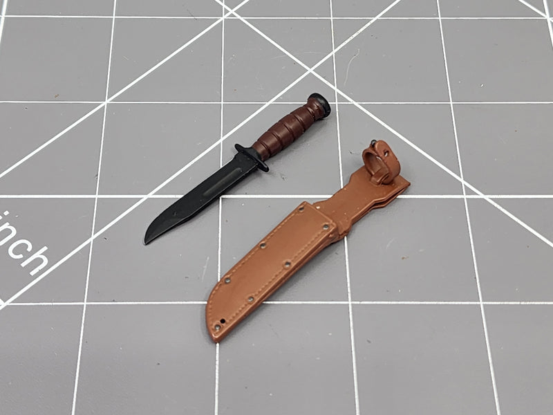 Load image into Gallery viewer, BAM 1/6 WWII K-Bar Knife W/ Sheath Ver. 6 (BBI)
