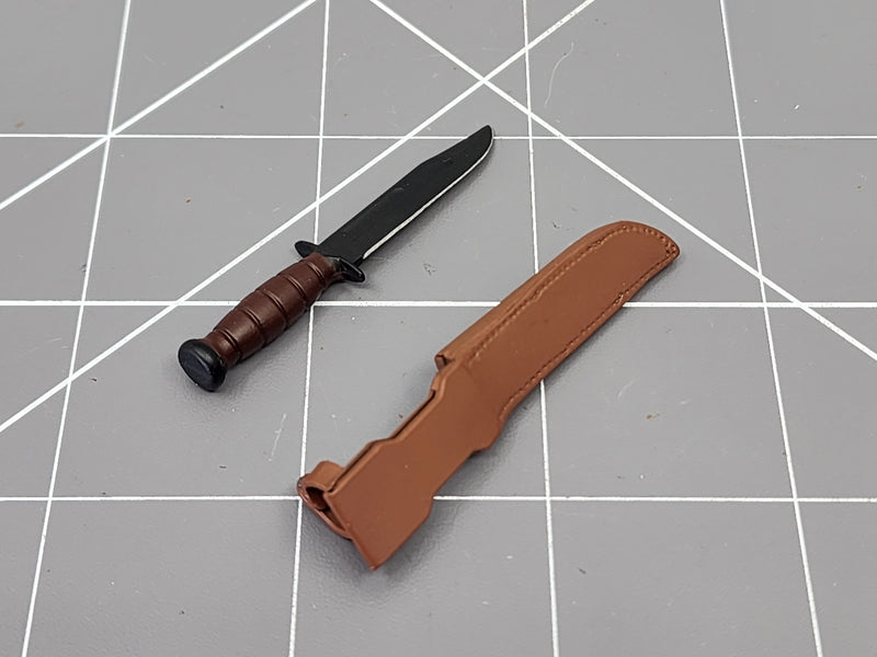 Load image into Gallery viewer, BAM 1/6 WWII K-Bar Knife W/ Sheath Ver. 6 (BBI)
