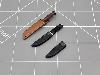 BAM 1/6 LOT Of Multiple Knives & Sheaths