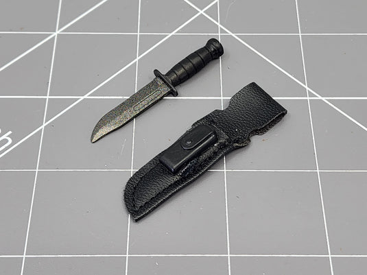 BAM 1/6 Vietnam Black K-Bar Knife & Sheath