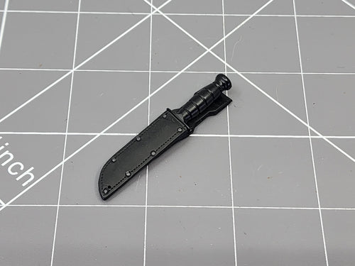 BAM 1/6 Black K-Bar Knife & Sheath (BBI)