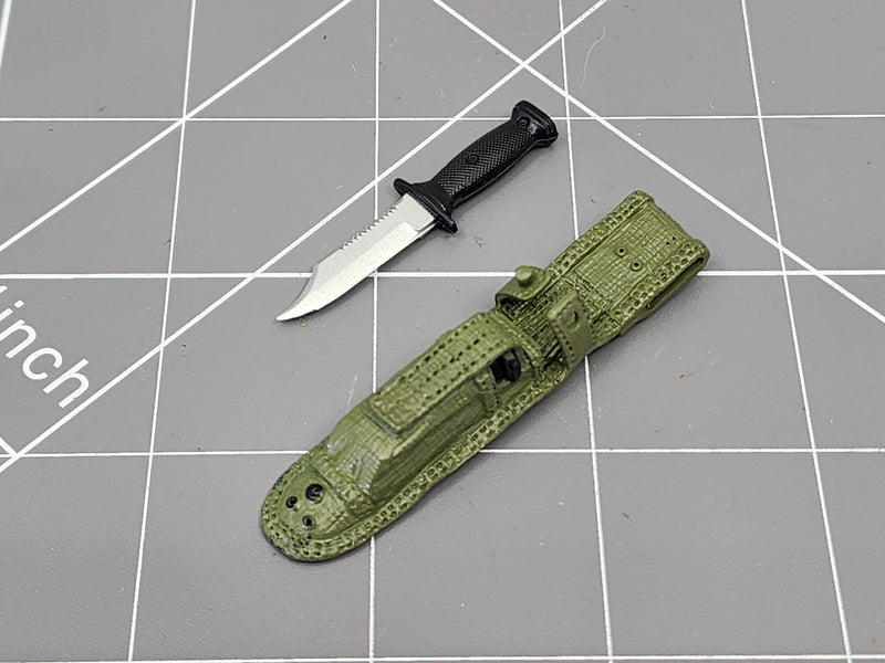 Load image into Gallery viewer, BAM 1/6 Bowie Knife W/ OD Green Sheath (BBI)
