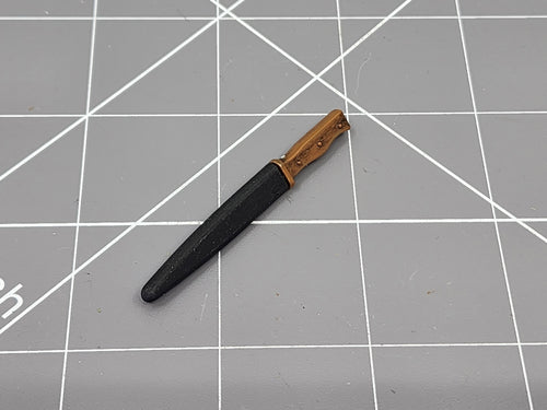 BAM 1/6 Brown Handle Knife W/ Black Sheath