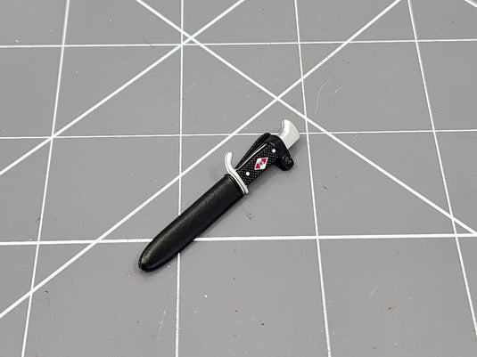 BAM 1/6 Silver Knife Knife W/ Black Sheath