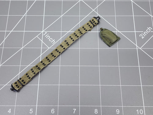 BAM 1/6 Vietnam OD Green Rivet Belt (Toy Soldier)