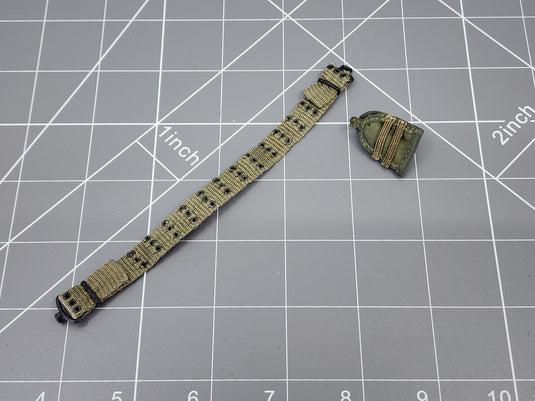BAM 1/6 Vietnam OD Green Rivet Belt (Toy Soldier)