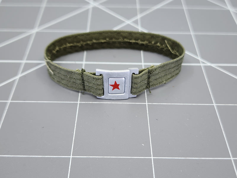 Load image into Gallery viewer, BAM 1/6 Vietnam OD Green Star Buckle Belt
