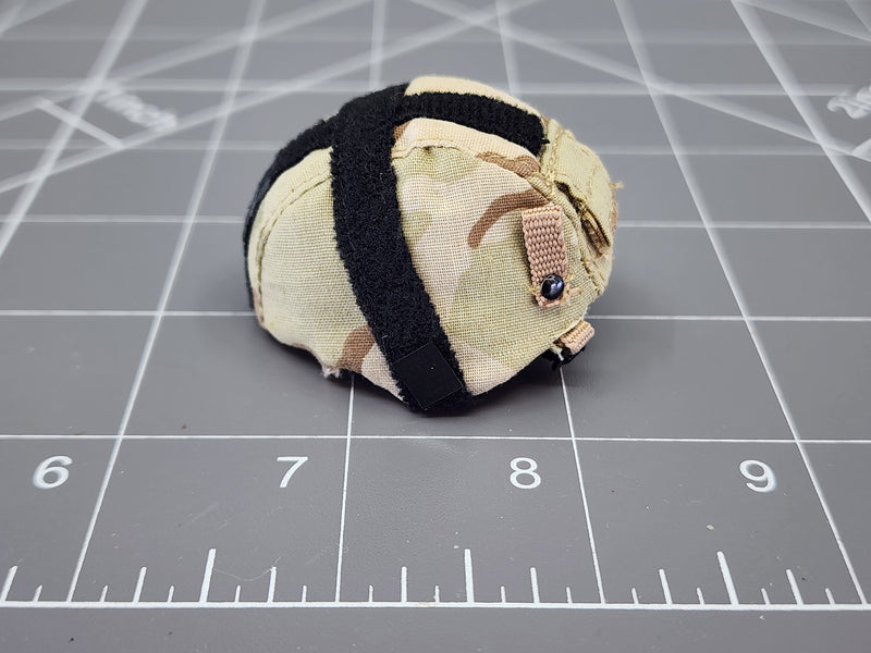 Load image into Gallery viewer, BAM 1/6 3C Desert Camo Helmet W/ Hook &amp; Loop Attachment (Hot Toys)
