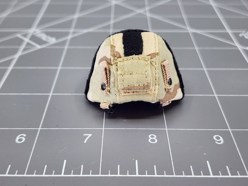 Load image into Gallery viewer, BAM 1/6 3C Desert Camo Helmet W/ Hook &amp; Loop Attachment (Hot Toys)

