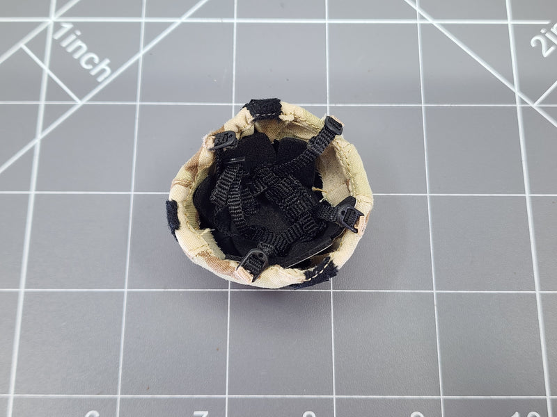 Load image into Gallery viewer, BAM 1/6 3C Desert Camo Helmet W/ Hook &amp; Loop Attachment (Hot Toys)
