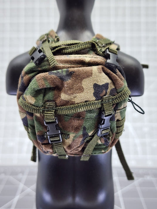 BAM 1/6 *PRICE* Woodlands Camo Backpack