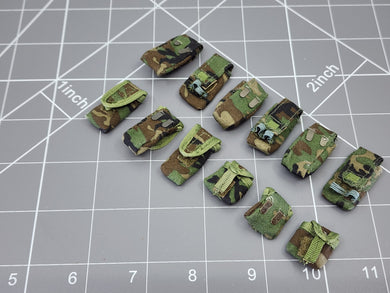 BAM 1/6 Woodlands Camo Pouch (LOT) (Dragon)