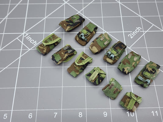 BAM 1/6 Woodlands Camo Pouch (LOT) (Dragon)
