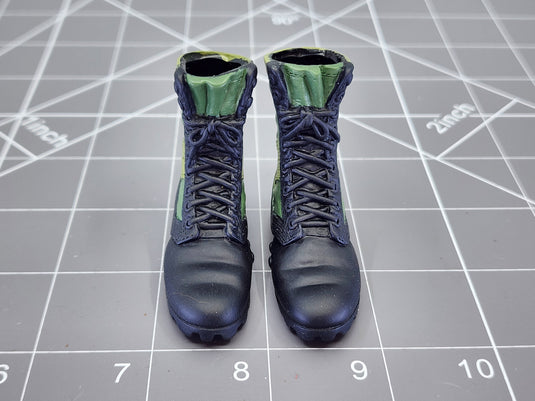 BAM 1/6 Green & Black Boots (Foot Type) (BBI)