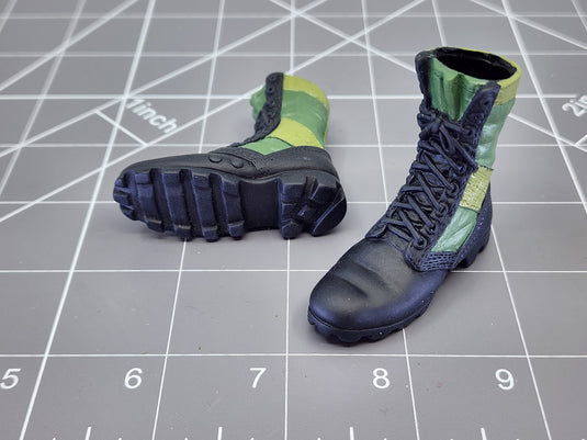 BAM 1/6 Green & Black Boots (Foot Type) (BBI)
