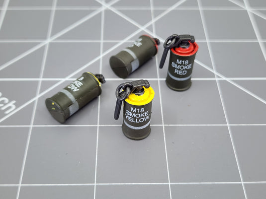 BAM 1/6 Vietnam Smoke Grenade Set Yellow/Red