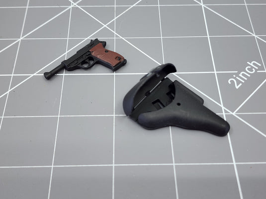 BAM 1/6 WWII German Walther P38 Pistol W/ Holster (Dragon)