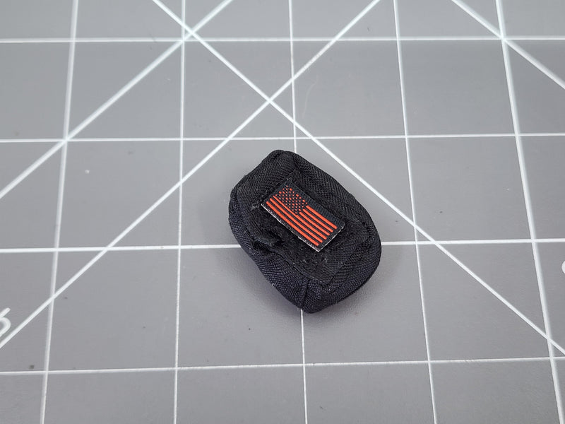 Load image into Gallery viewer, BAM 1/6 Black Pouch W/ Red Flag Patch
