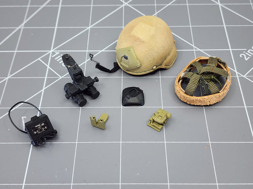 BAM 1/6 Coyote Tan Helmet W/ Extras