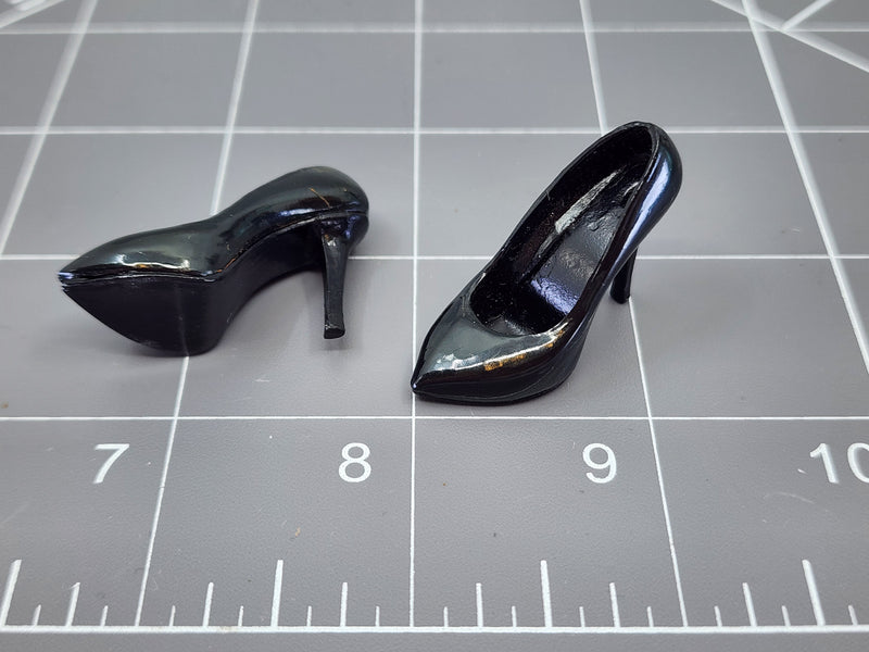 Load image into Gallery viewer, BAM 1/6 Black High Heel Shoes (Female) (Foot Type)
