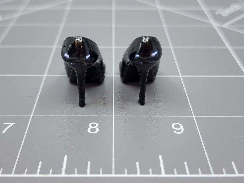 Load image into Gallery viewer, BAM 1/6 Black High Heel Shoes (Female) (Foot Type)
