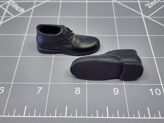 BAM 1/6 Black Shoes (Peg Type)