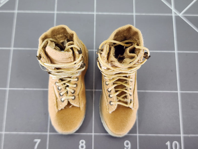 Load image into Gallery viewer, BAM 1/6 Coyote Tan Boots (Barracks Sergeant ) (Foot Type)
