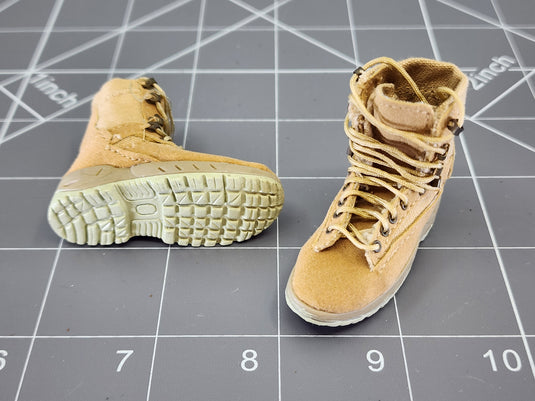 BAM 1/6 Coyote Tan Boots (Barracks Sergeant ) (Foot Type)