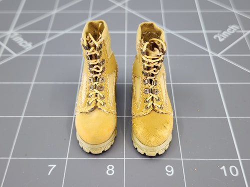 BAM 1/6 Coyote Tan Boots (DID) (Foot Type) (See Desc.)