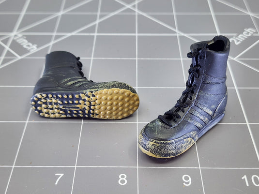 BAM 1/6 Black GSG9 Boots (Toy Soldier) (Foot Type)
