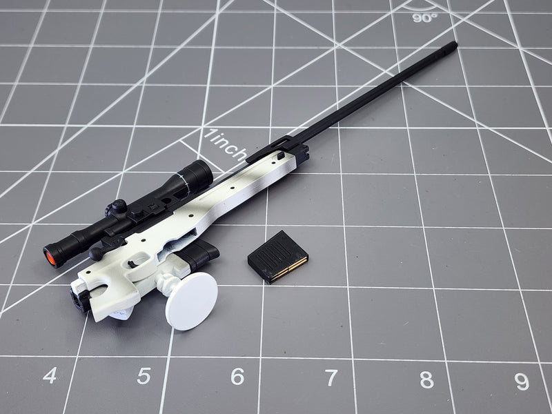 Load image into Gallery viewer, BAM 1/6 Arctic Camo Sniper Rifle (Flagset)
