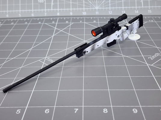BAM 1/6 Arctic Camo Sniper Rifle (Flagset)