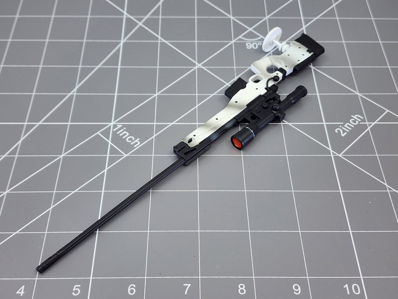 Load image into Gallery viewer, BAM 1/6 Arctic Camo Sniper Rifle (Flagset)
