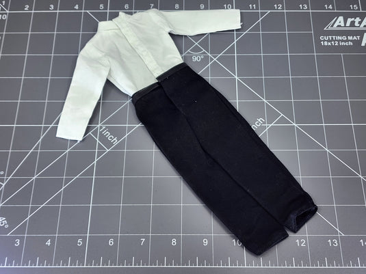 BAM 1/6 White Long Sleeve Shirt W/ Dress Pants