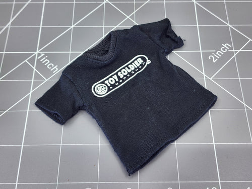 BAM 1/6 Black Short Sleeve Toy Soldier T Shirt