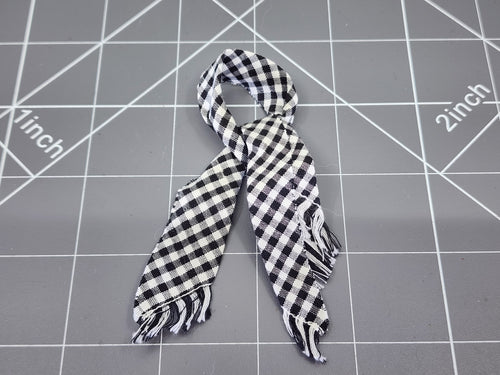 BAM 1/6 Black & White Checkered Scarf