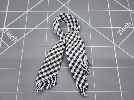 BAM 1/6 Black & White Checkered Scarf