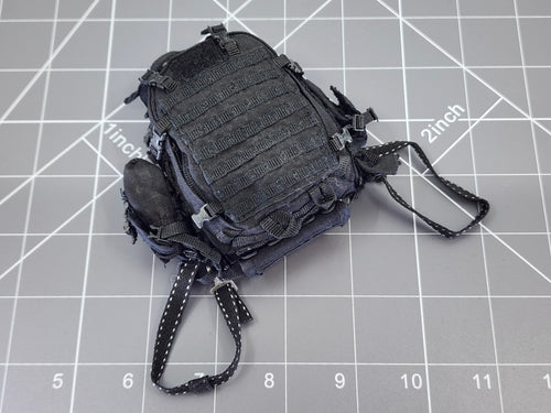 BAM 1/6 Black Molle Backpack (Hot Toys)